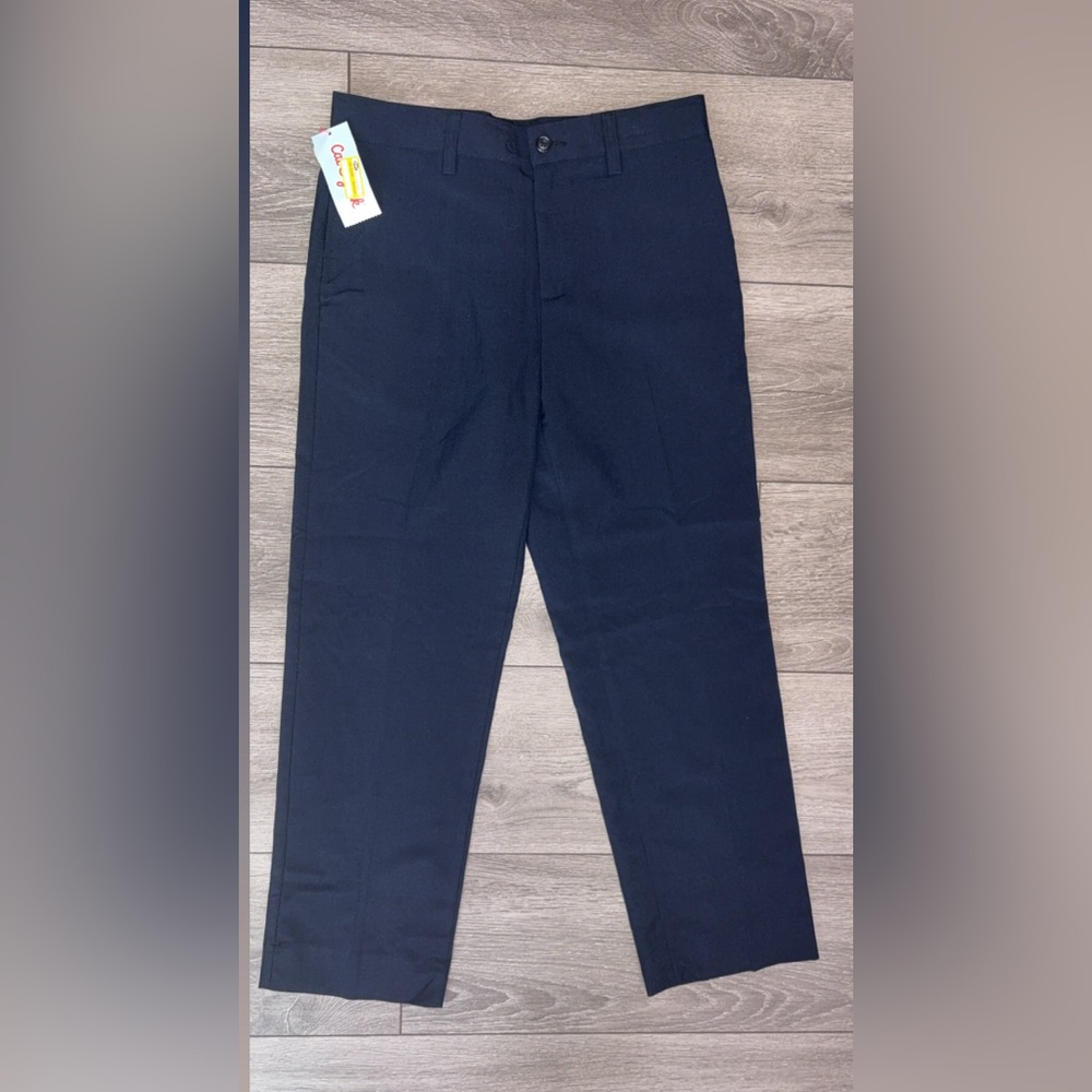 Cat & Jack Size 14 Boys Navy Dress Pants Uniform New W Tags